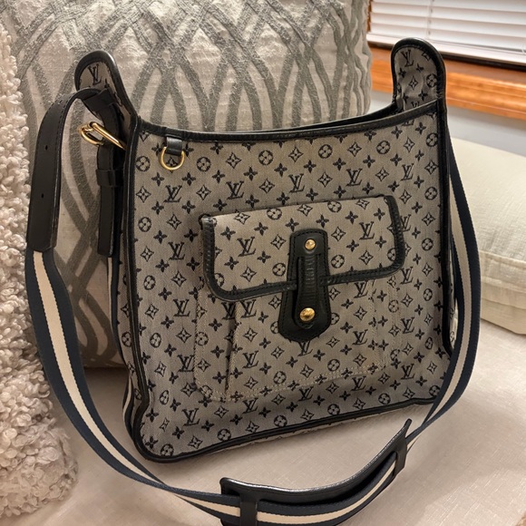 Authentic LOUIS VUITTON Monogram Mini
Buzas Marie Kate Bag Blue - Picture 12 of 12